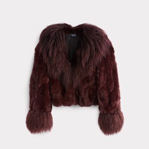 Melbourn Fur Jacket :: Black Cherry