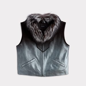 Duchess Of The Range Fur Vest :: Metallic Gradient