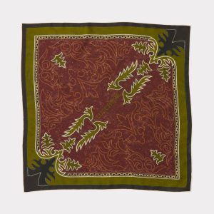 Saddle Scarf :: Brown/Green