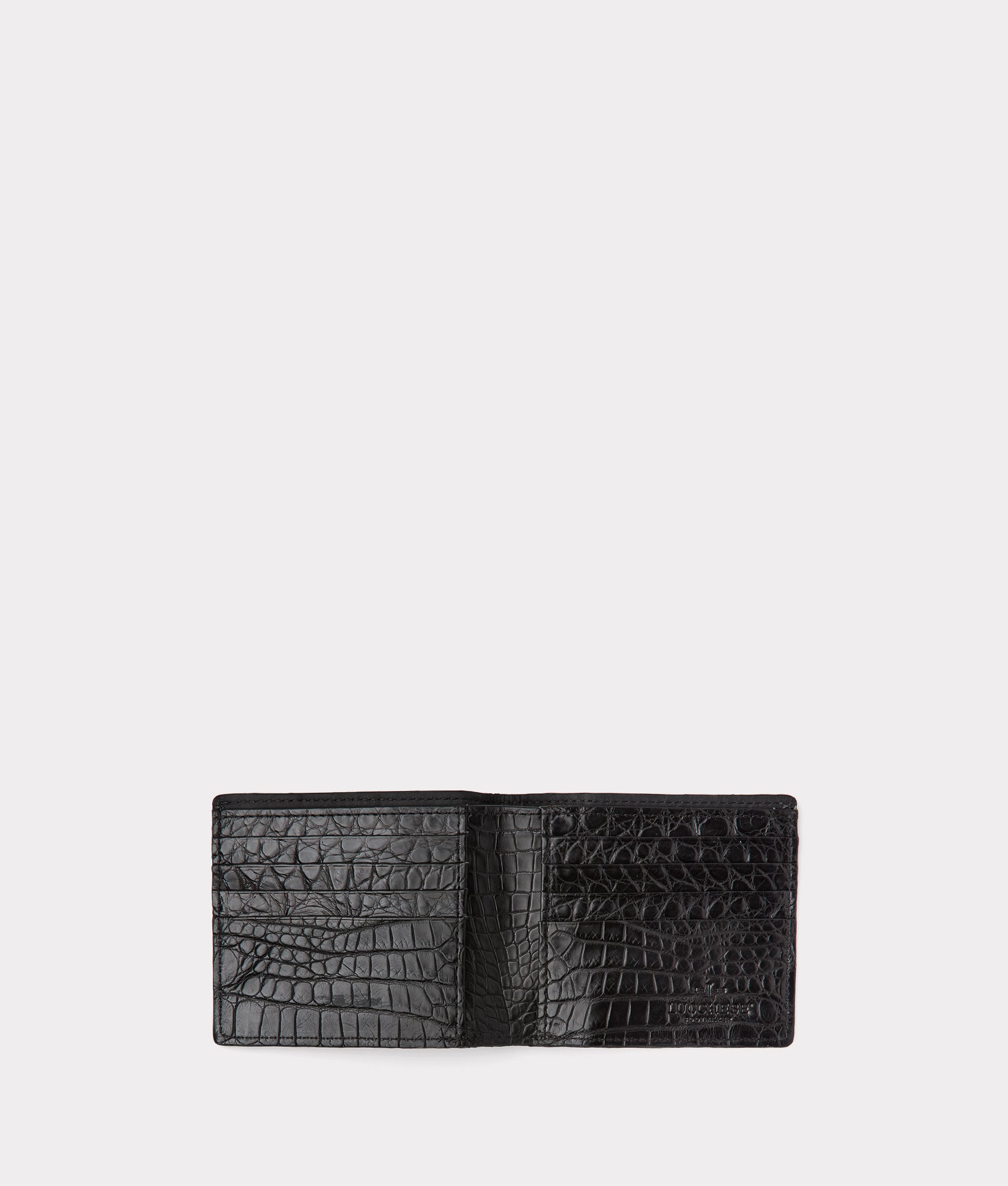 Hipster Wallet - American Alligator :: Black - Image 2