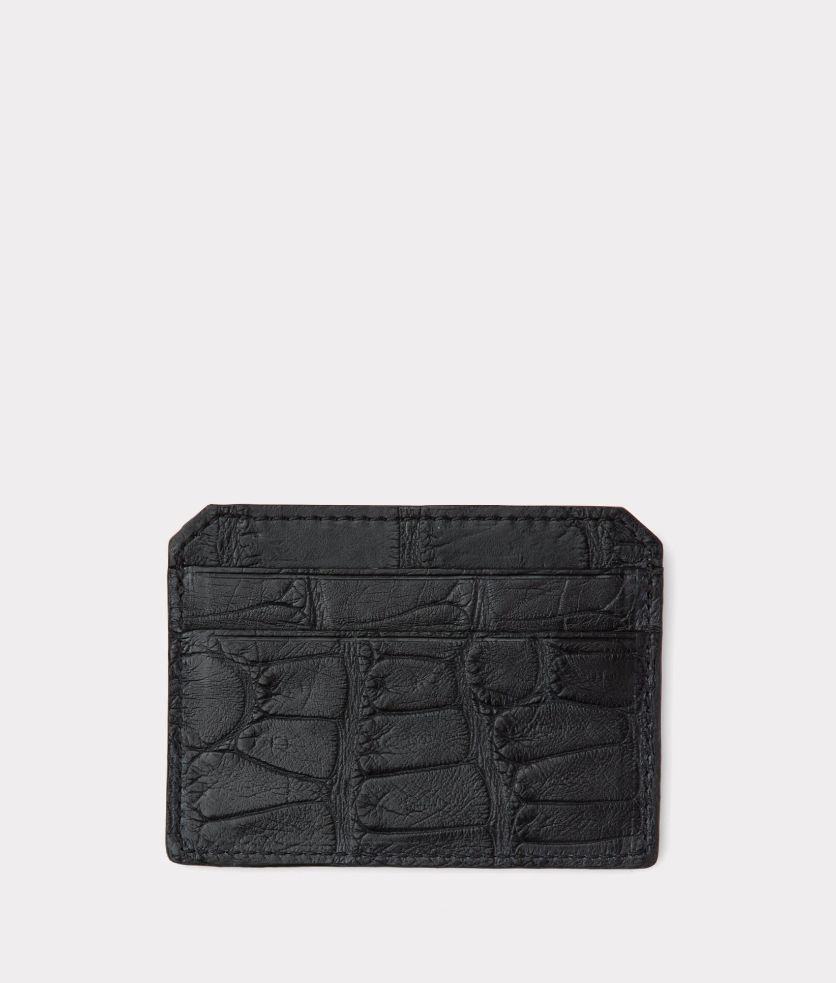 Card Case - American Alligator :: Black - Image 2