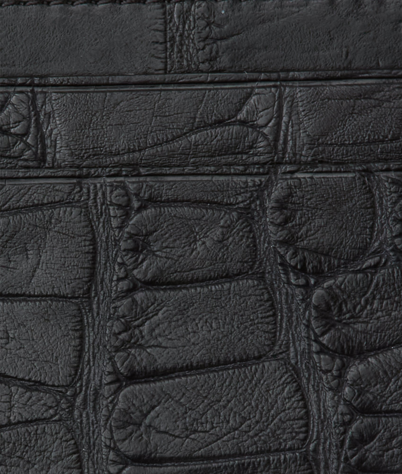 Card Case - American Alligator :: Black - Image 3