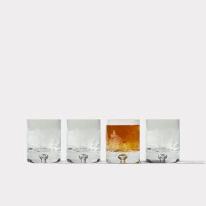 Stampede Whiskey Glasses - Set of Four :: Crystal
