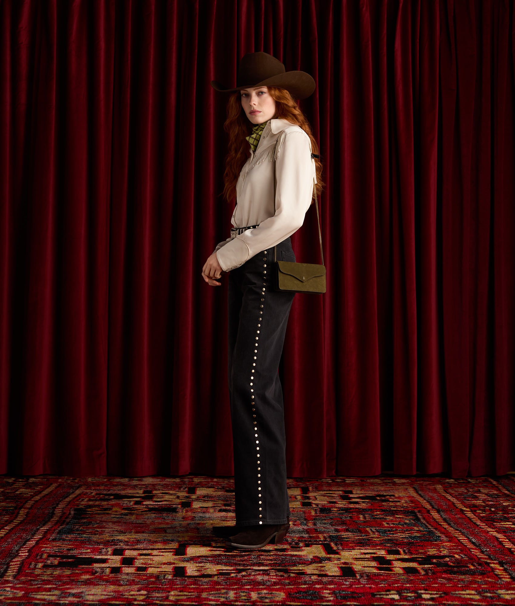 Long Wallet On A Chain :: Olive - Image 8