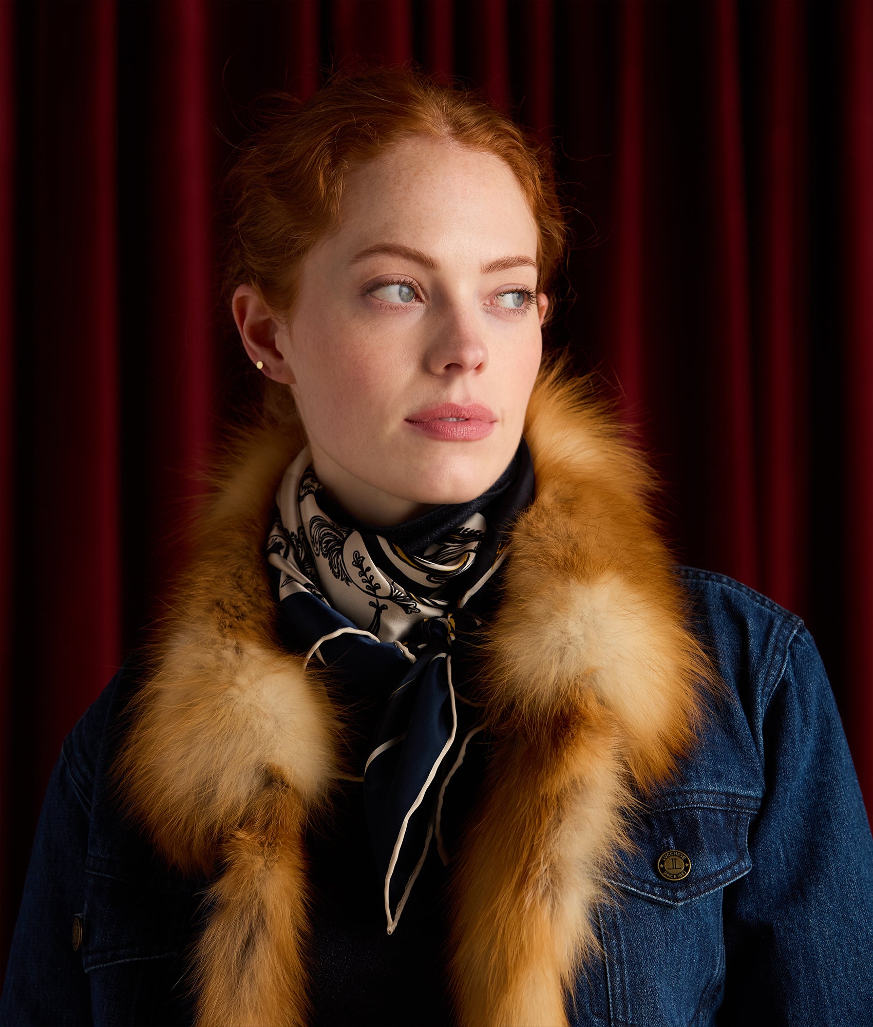 Cavalry Scarf :: Navy - Image 2