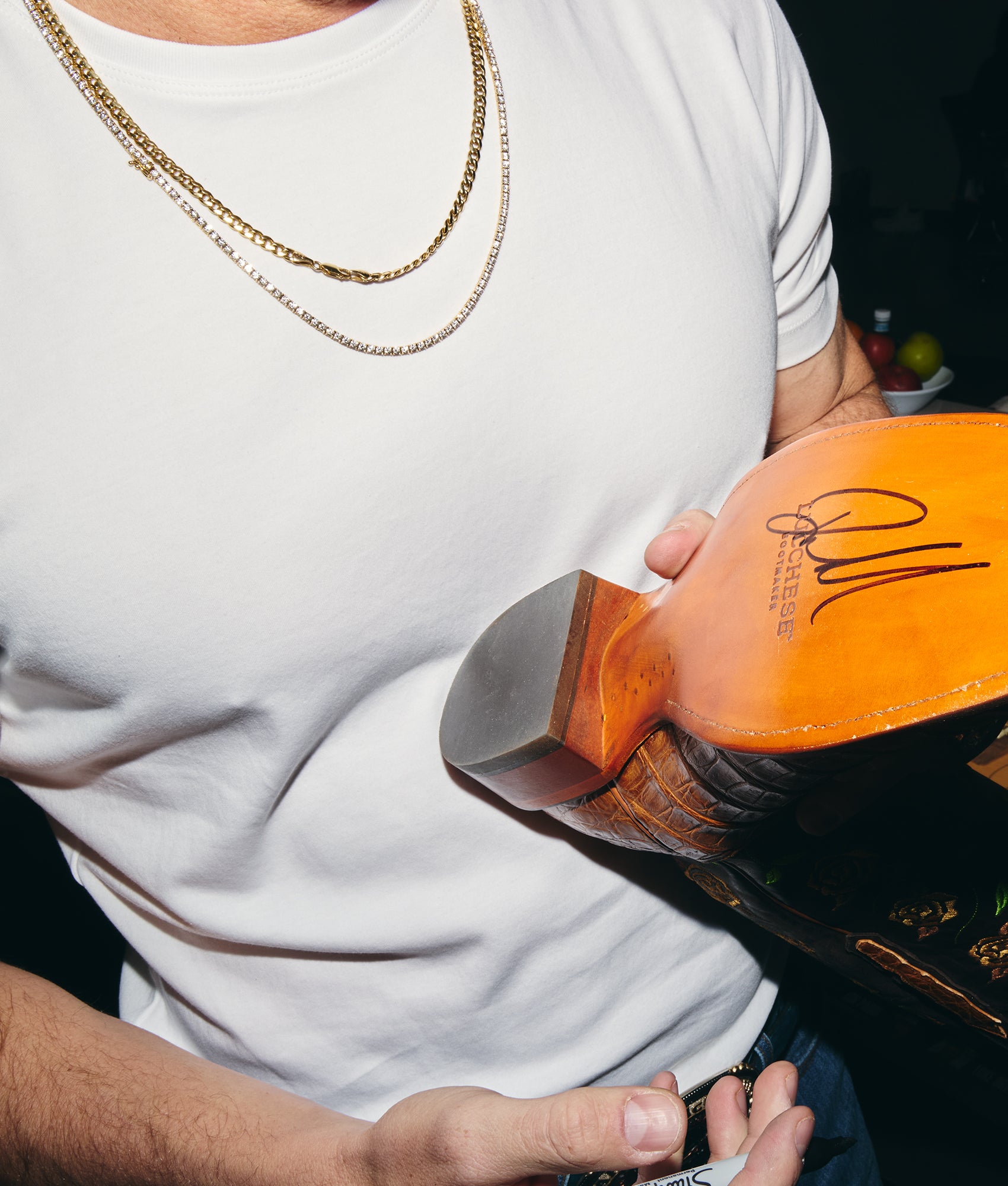 Lucchese x Parker McCollum Pima Cotton Tee :: White - Image 2