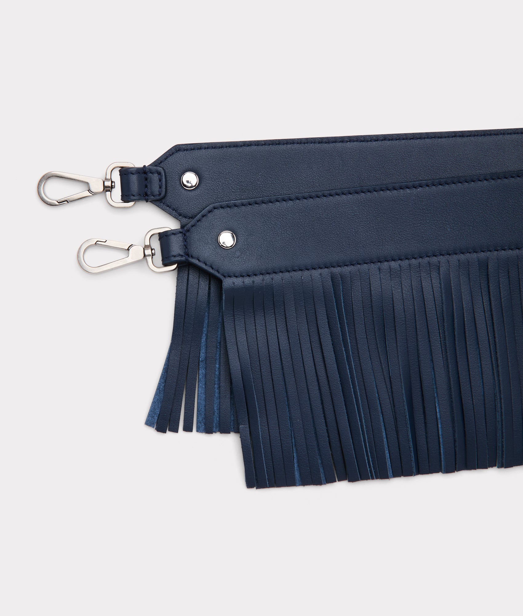 Fringe Handbag Strap :: Navy - Image 7