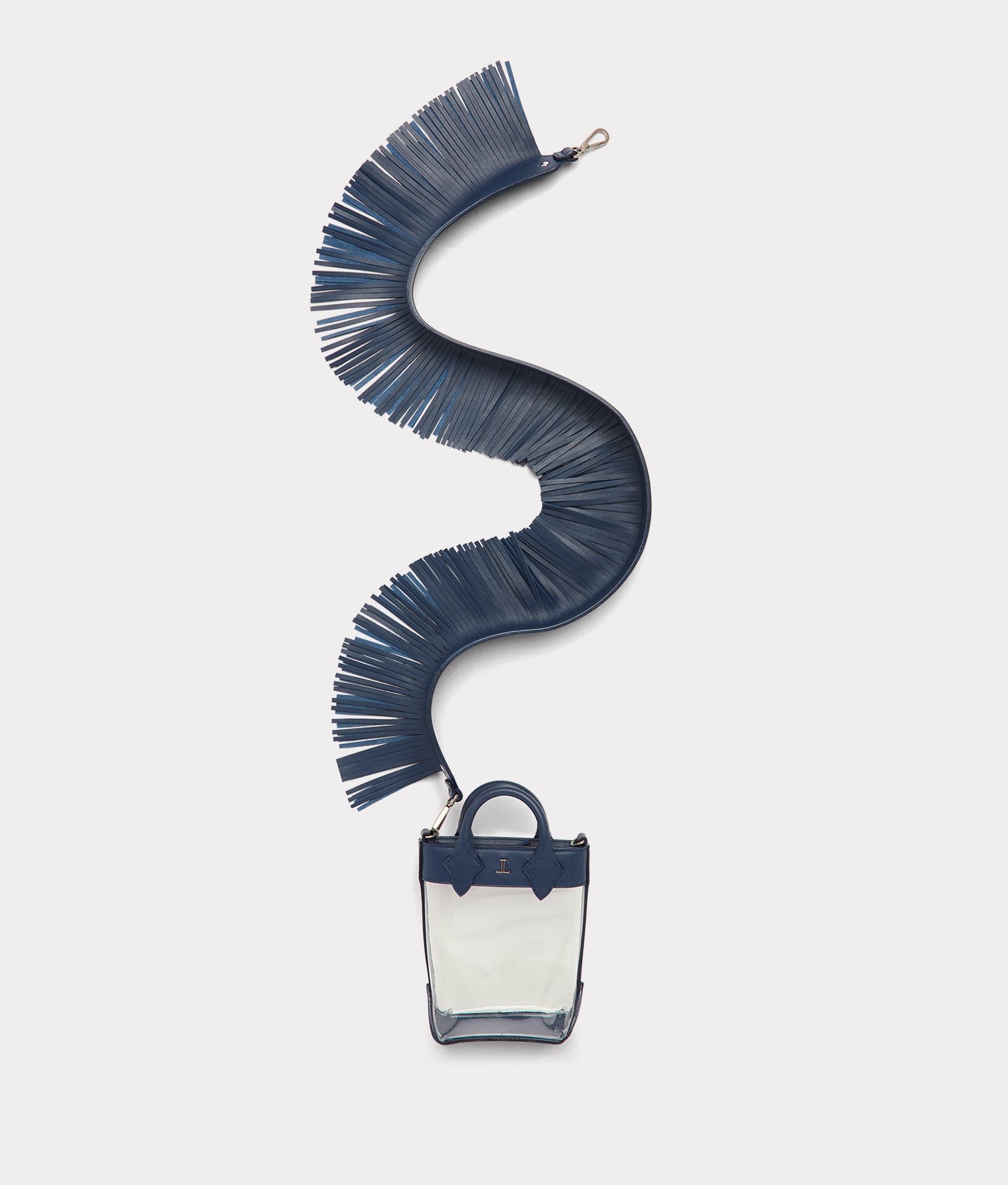 Fringe Handbag Strap :: Navy - Image 4