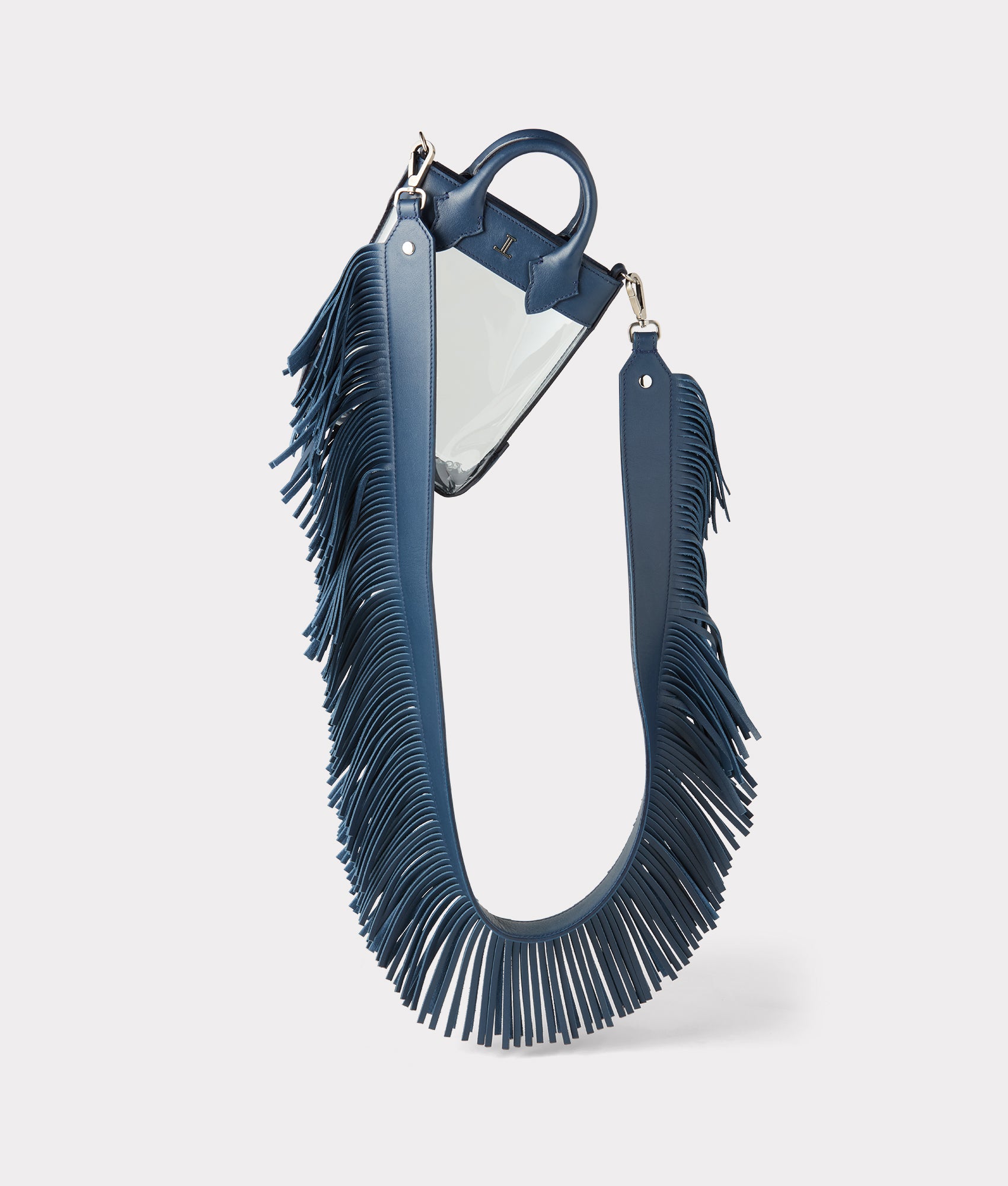 Fringe Handbag Strap :: Navy - Image 3